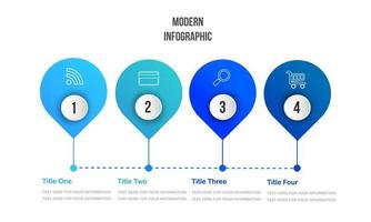 modernes Infografik-Template-Design für Unternehmen vektor