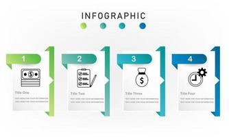 modern infographics banner med ikon för företagspresentation och rapport vektor