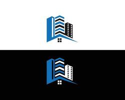 Immobilien-Vorlage, Haus- und Gebäude-Logo-Design-Konzept-Vektor vektor
