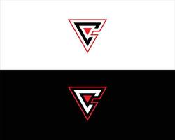 cv und vc Brief Logo Vektor Icon Designvorlage.