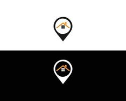 lokal och plats hus logotyp designmall. vektor