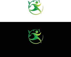 kreativ logotypdesign för hälsomedicin och välbefinnande. vektor