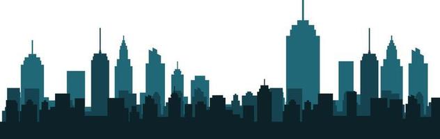 moderne Skyline-Vektorillustration der Stadt vektor