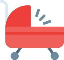 Baby-Kinderwagen-Vektorillustration auf einem Hintergrund. Premium-Qualitätssymbole. Vektorsymbole für Konzept und Grafikdesign. vektor