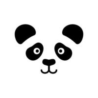 Panda-Gesicht-Logo vektor