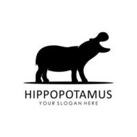 Hoppopotamus-Vektorlogo vektor