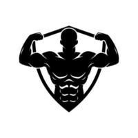 bodybuilding vektor logotyp