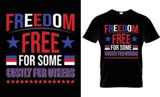 4:e juli t-shirtdesign - American independence day t-shirtdesign vektor