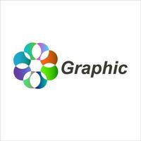 grafisk designers logotyp vektor