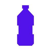 Wasserflasche auf weißem Hintergrund dargestellt vektor