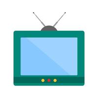 TV platt flerfärgad ikon vektor