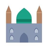 moskén platt flerfärgad ikon vektor