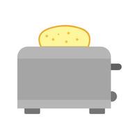 Toaster flaches mehrfarbiges Symbol vektor