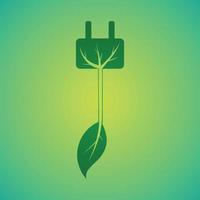 Ökologie grüne Energie Icon Design, Vektorillustration vektor