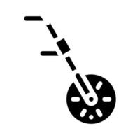 Odometrie-Ausrüstung Glyphen-Symbol Vektor-Illustration schwarz vektor