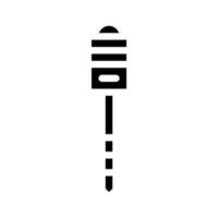 märkning peg stick glyf ikon vektorillustration vektor