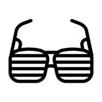 Brille Boss Zubehör Symbol Leitung Vektor Illustration