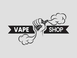 Vintage-Vape-Shop-Logo vektor