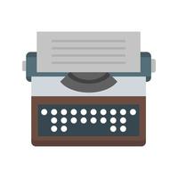Schreibmaschine flaches mehrfarbiges Symbol vektor