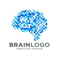 hjärnan logotyp design vektor mall