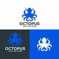 Oktopus-Logo-Vektorvorlage vektor