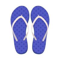 Paar Strandschuhe. Sommer-Flip-Flops. flache vektorillustration. vektor