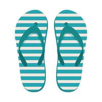 Paar Strandschuhe. Sommer-Flip-Flops. flache vektorillustration. vektor