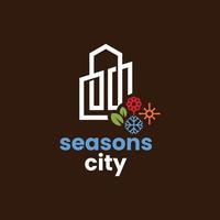 Logo der Stadtsaison vektor