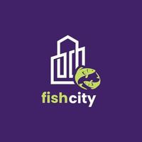 Stadt-Fisch-Logo vektor