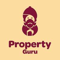 Immobilien-Guru-Logo vektor