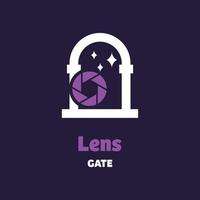 Lens-Gate-Logo vektor