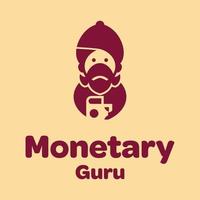 monetäres Guru-Logo vektor