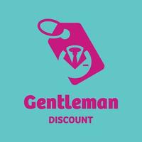 Gentleman-Rabatt-Logo vektor