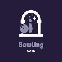 bowlinggrindens logotyp vektor