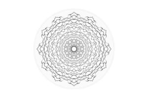 Mandala-Muster dekorativer Design-Hintergrund. Handzeichnung Kunstlinie schwarz. Vektor-Illustration vektor