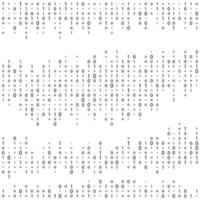 abstrakt matris bakgrund. binär datorkod. kodning. hacker koncept. vektor bakgrundsillustration