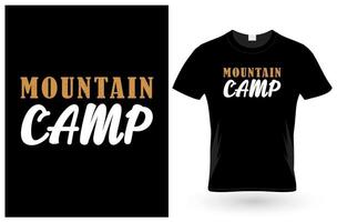 Camping-T-Shirt-Design vektor