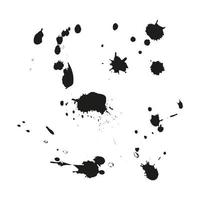 Farbspritzer Hintergrund. Kalligrafie-Tintenflecken im Grunge-Stil. Explosion der schwarzen Tinte. Splatter-Hintergrund. Farbtropfen sprühen. Vektor-Illustration. vektor