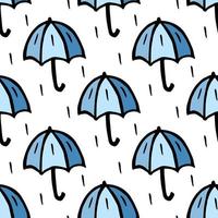 paraply sömlösa mönster vektor. väder, regnskydd - höstbakgrund vektor
