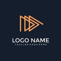 Logo-Vorlage für Medienunternehmen vektor