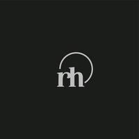 rh-Initialen-Logo-Monogramm vektor