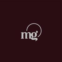 mg-Initialen-Logo-Monogramm vektor