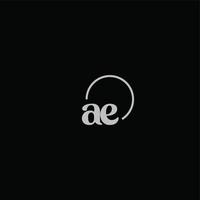 ae initials logotyp monogram vektor