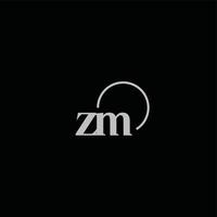 zm-Initialen-Logo-Monogramm vektor