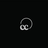 cc initials logotyp monogram vektor