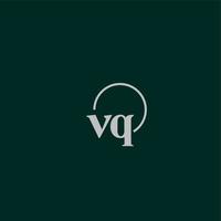 vq initialer logotyp monogram vektor