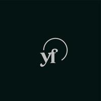 yf initialer logotyp monogram vektor