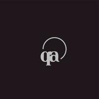 qa-Initialen-Logo-Monogramm vektor