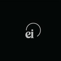 ei-Initialen-Logo-Monogramm vektor