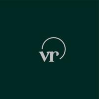 VR-Initialen-Logo-Monogramm vektor